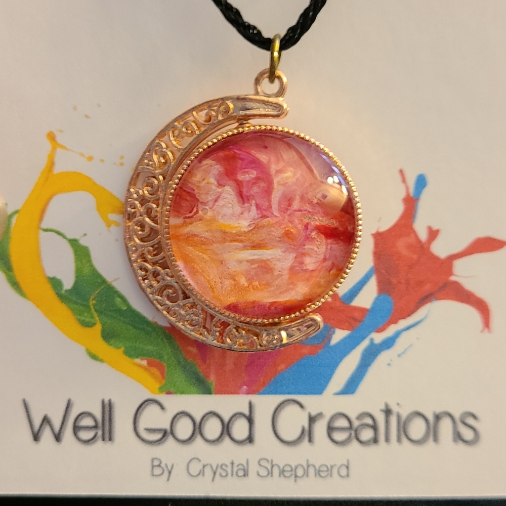 Handmade Acrylic skin Necklace